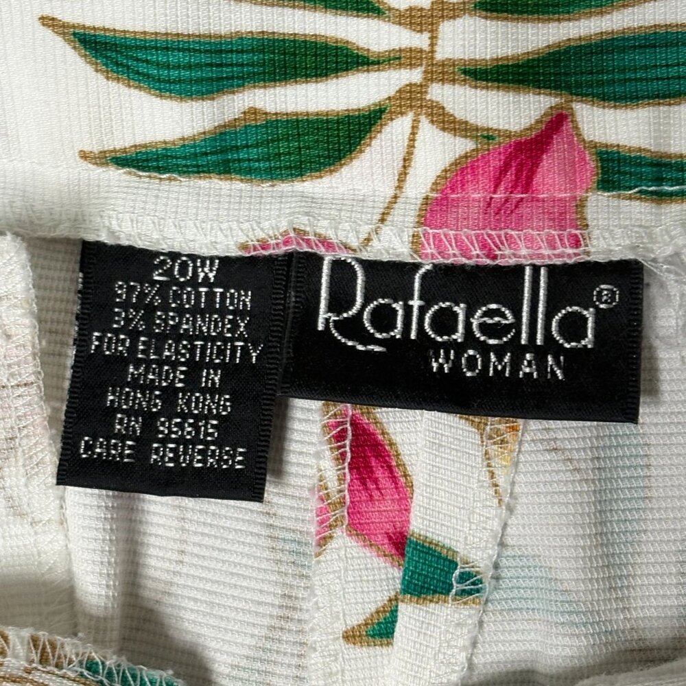 Rafaella Floral Capri Pants Size 20W - Picture 6 of 7